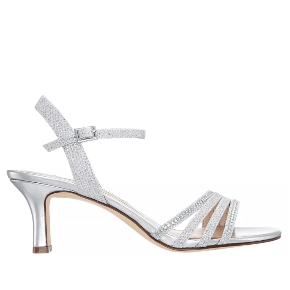 Nina Nelena Evening Sandals Silver 6 - Picture 4 of 8